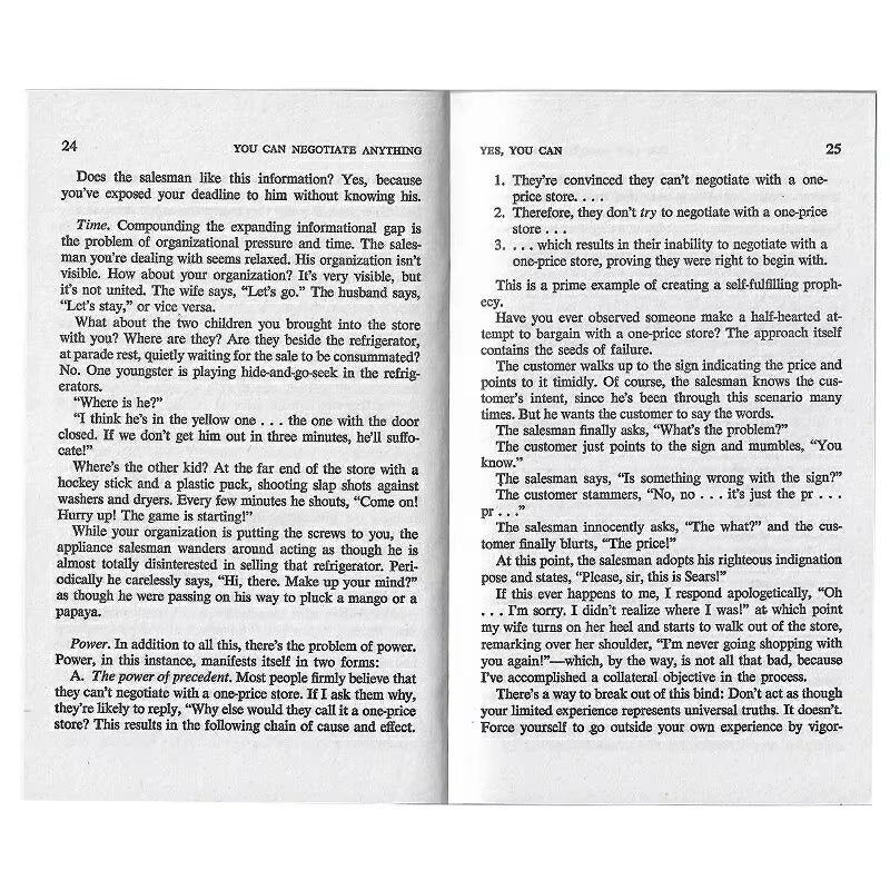 You Can Negotiate Anything – by Herb Cohen – view 2