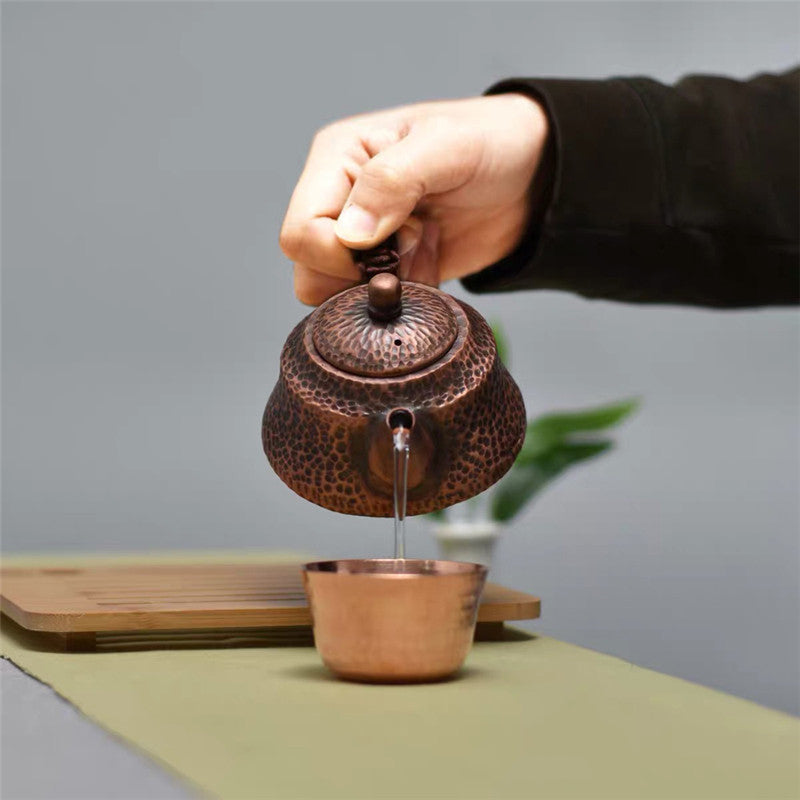 Handmade Pure Copper Teapot – Kung Fu Tea Ceremony – view 2