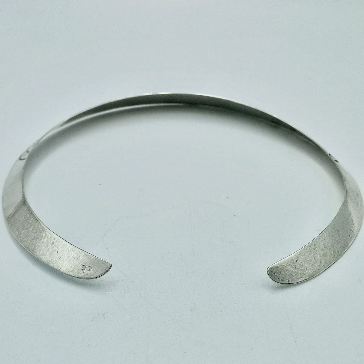 925 Sterling Silver Necklace, Crafted Silver Necklace, Silver Rigid Choker, African Cuff Necklace, Shiny Silver Rigid Necklace,