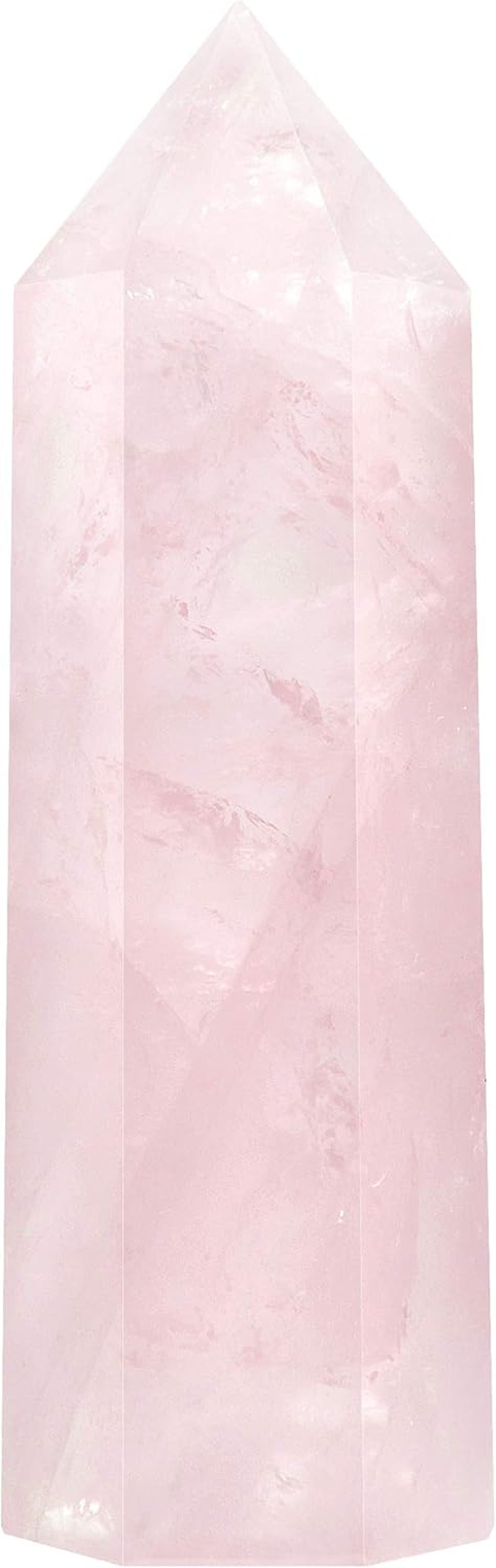 Healing Crystal Wands | 2" Rose Quartz Crystal Points| 6 Faceted Reiki Chakra Meditation Therapy