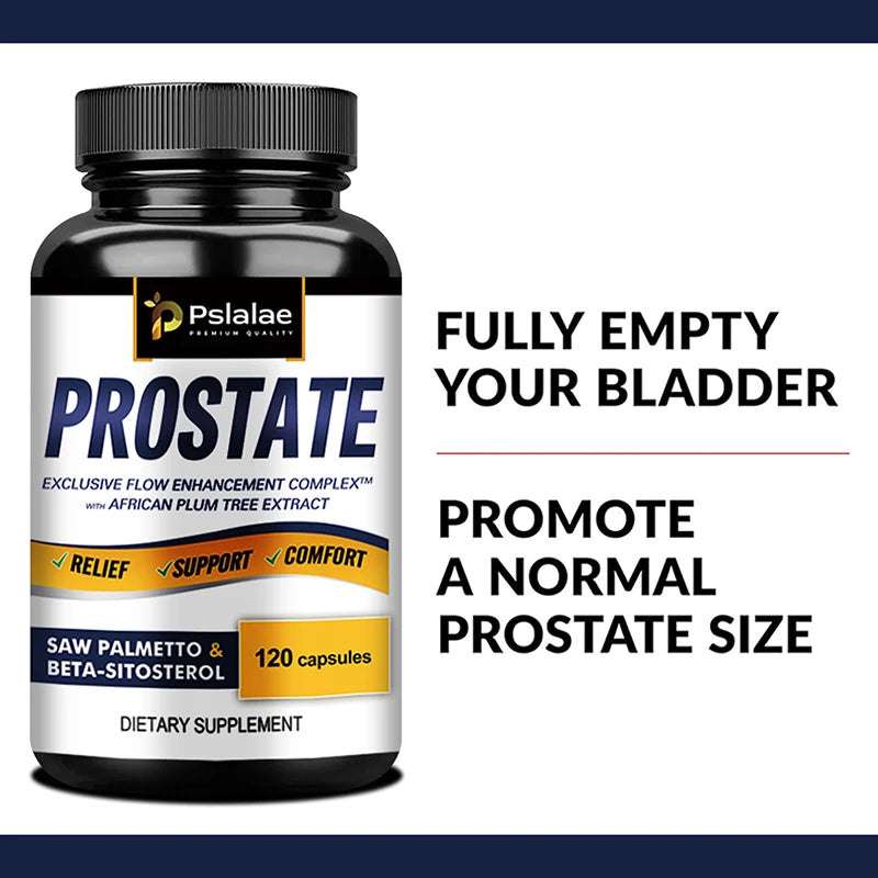 Prostate Support with Saw Palmetto – 120 Capsules Advanced Bladder Control & Nighttime Relief