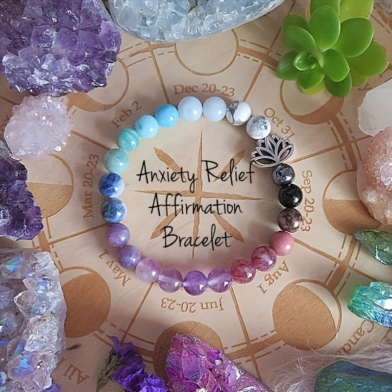 Anxiety Relief Affirmation Bracelet – Healing & Self-Love
