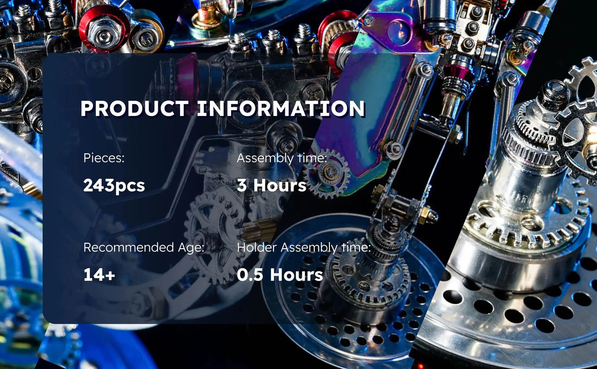 Cyberpunk Plasma Ball Spider 3D Metal Puzzle DIY Steampunk Model Kit with Plasma Lamp Unique Gift for Adults & Collectors