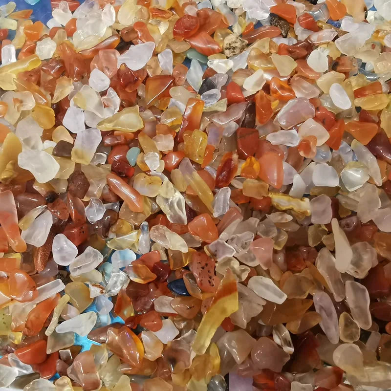 Natural Stone Gravel Beads – Mixed Colors 3-9mm (20g/50g/100g)