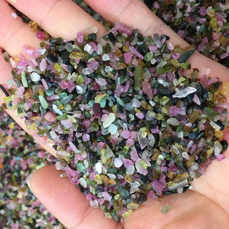 Natural Stone Gravel Beads – Mixed Colors 3-9mm (20g/50g/100g)