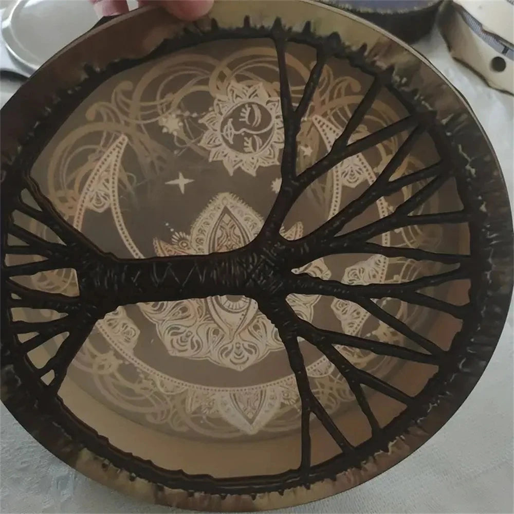 Vegan Shamanic Hand Drum – 10 Inch with Mallet