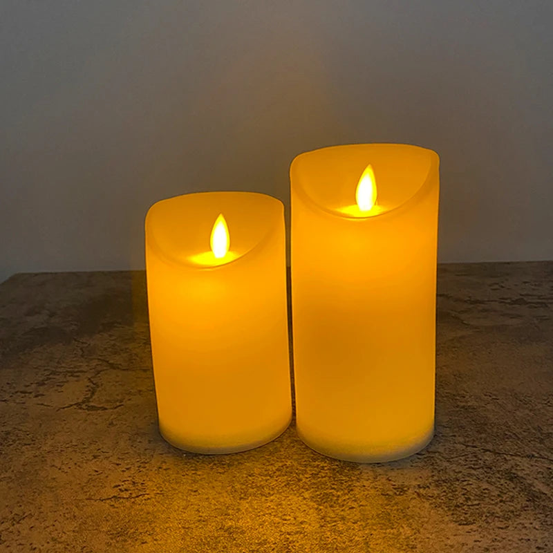 Flameless LED Candle – Warm Glow Decorative Light for Home, Ramadan, Eid, and Party Decor