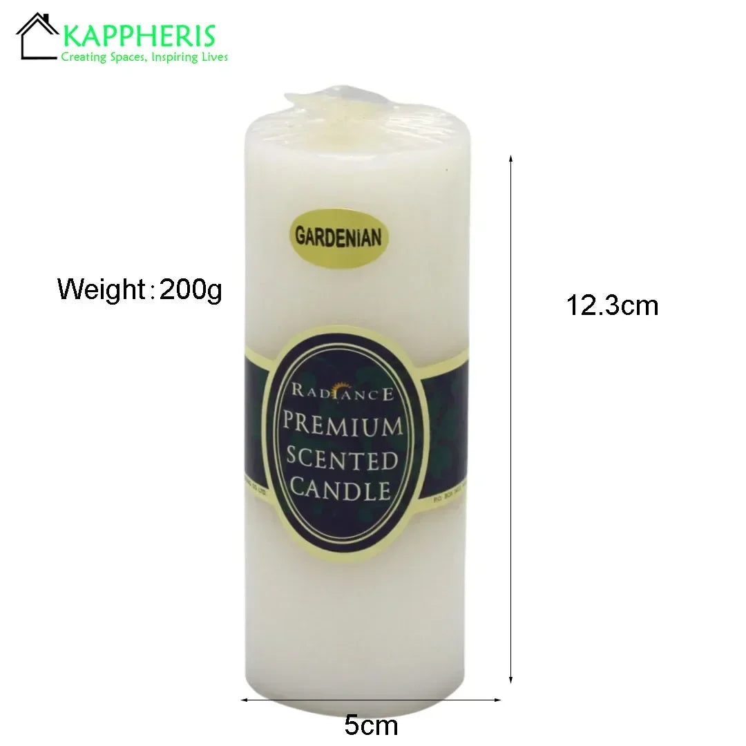 Flameless Pillar Candles – Black, Red & Yellow Scented Soy Wax Candles for Prayer, Church, or Home Aromatherapy