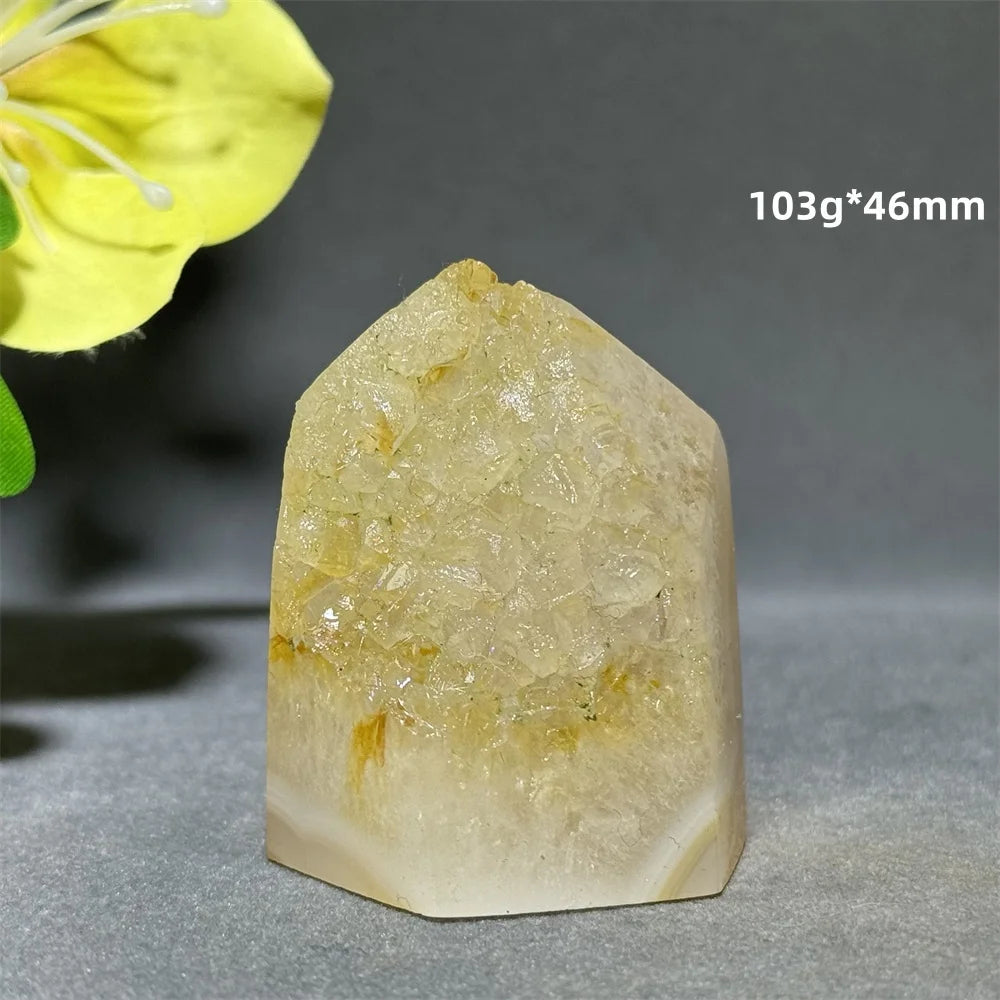 Natural Agate Crystal Cave Quartz Tower