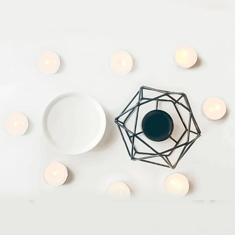 Geometric Oil Burner – Aromatic Wax Melt Burner for Essential Oils