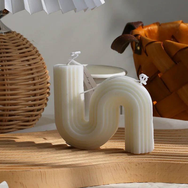 Geometric Scented Candle – Stylish Aromatic Candle for Home Décor or Gift