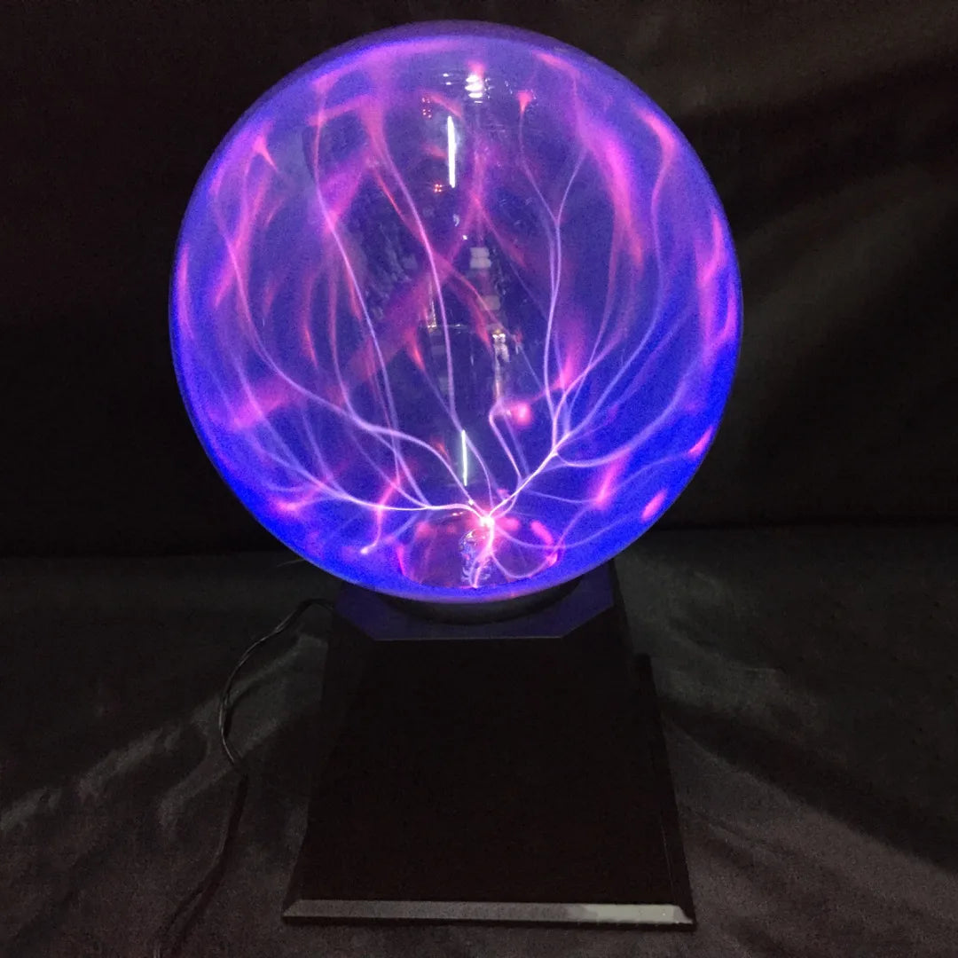 4/5/6/8" Magic Plasma Ball Lightning Crystal Globe Touch Nebula Light Sphere