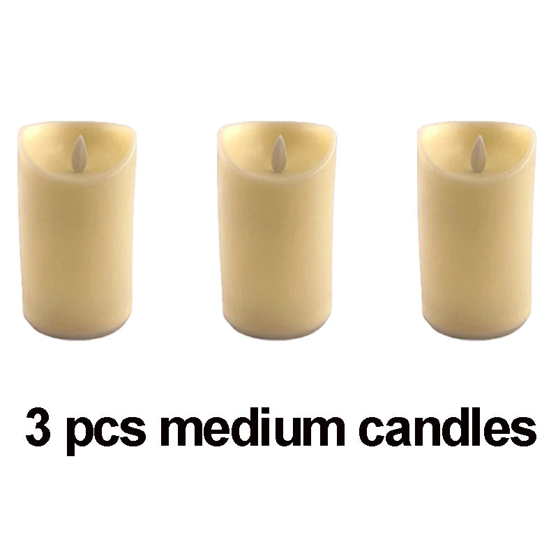 Flameless LED Candle – Warm Glow Decorative Light for Home, Ramadan, Eid, and Party Decor