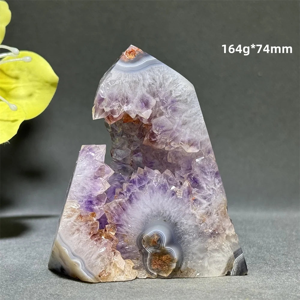 Natural Agate Crystal Cave Quartz Tower