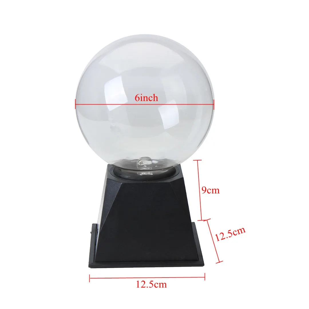 4/5/6/8" Magic Plasma Ball Lightning Crystal Globe Touch Nebula Light Sphere