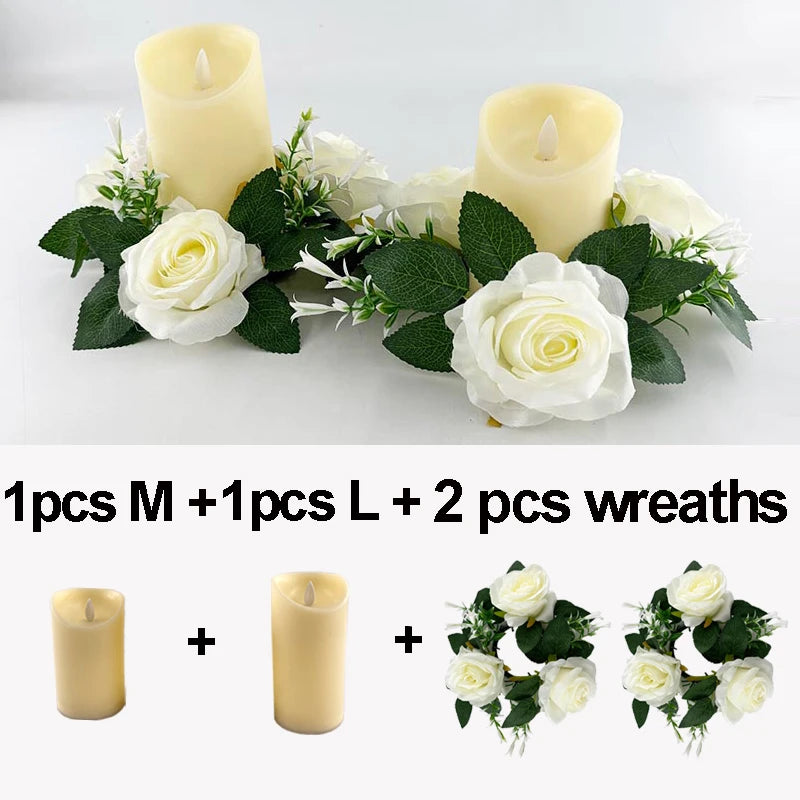 Flameless LED Candle – Warm Glow Decorative Light for Home, Ramadan, Eid, and Party Decor