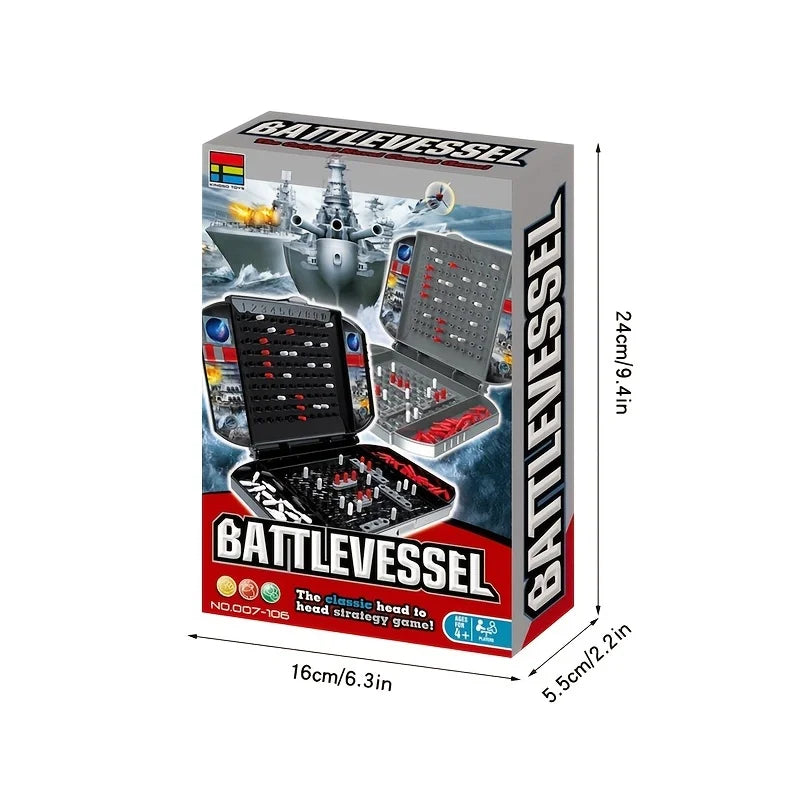 Two Player Black Battleship Naval Battle Board Game