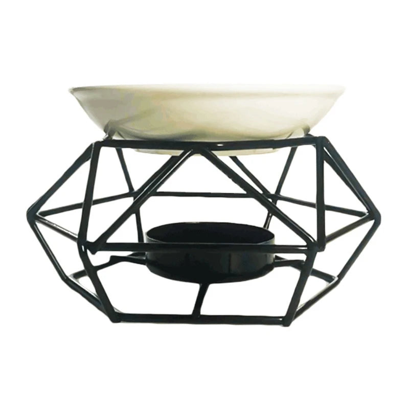 Geometric Oil Burner – Aromatic Wax Melt Burner for Essential Oils