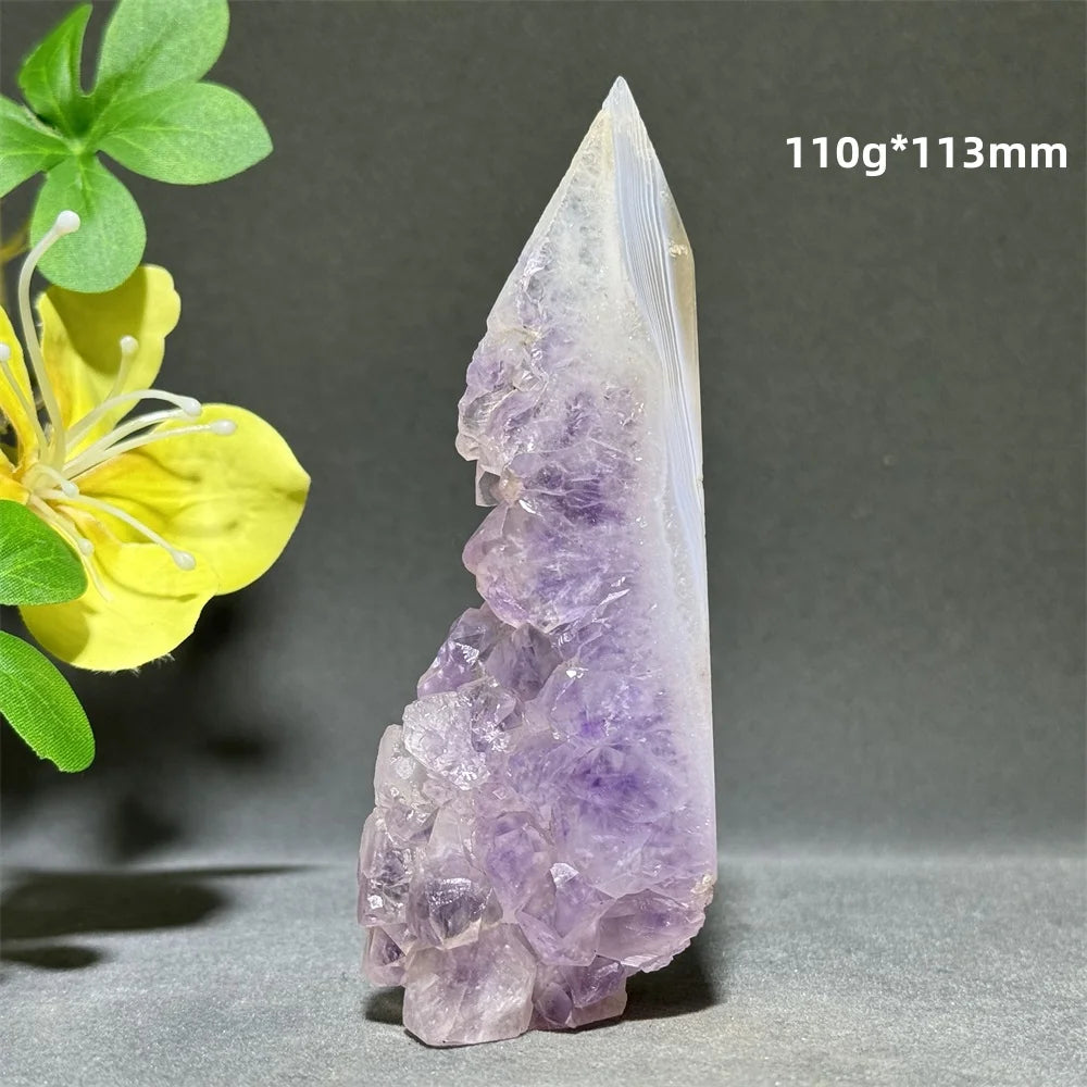 Natural Agate Crystal Cave Quartz Tower