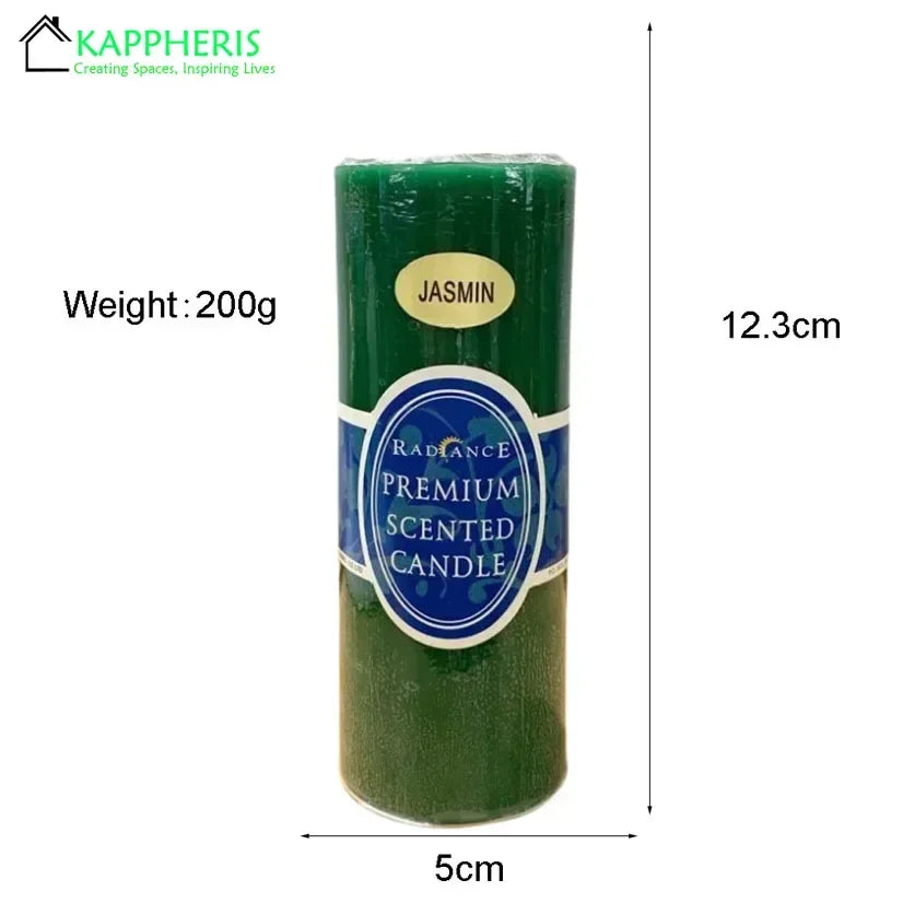 Flameless Pillar Candles – Black, Red & Yellow Scented Soy Wax Candles for Prayer, Church, or Home Aromatherapy