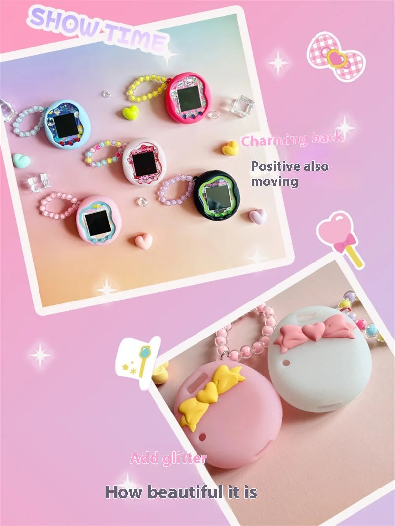 New Bow Tie Tamagotchi Uni Case – Soft Drop Protection for Your Digital Pet
