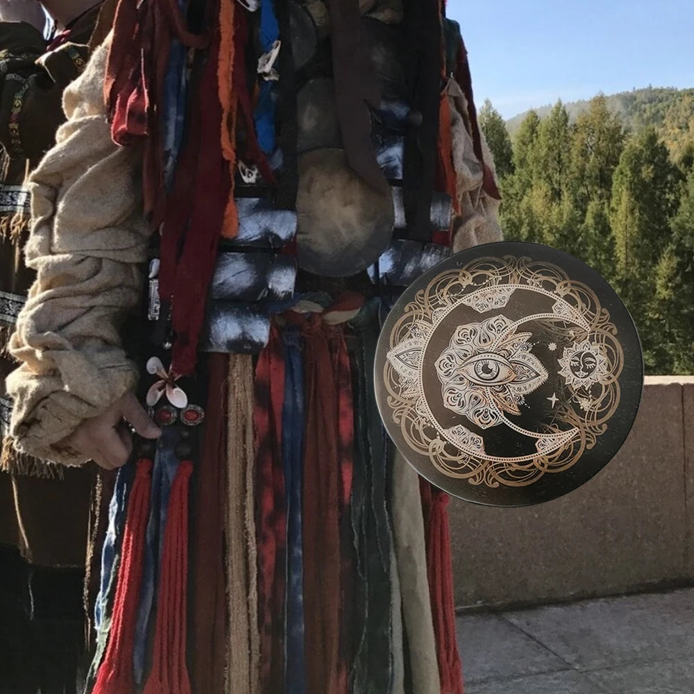 Vegan Shamanic Hand Drum – 10 Inch with Mallet