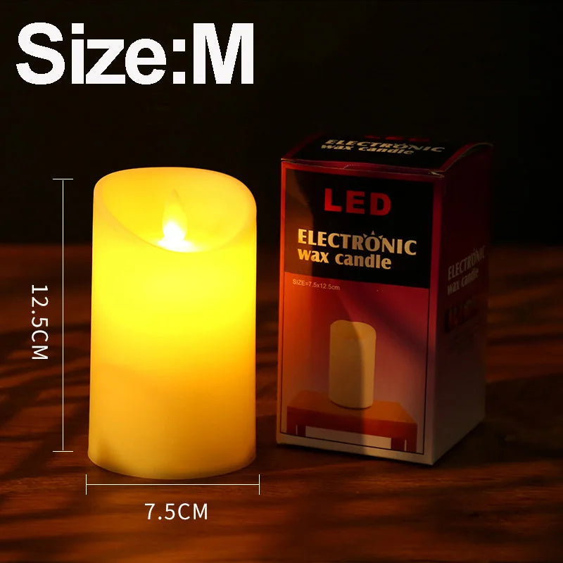 Flameless LED Candle – Warm Glow for Home & Festive Decor