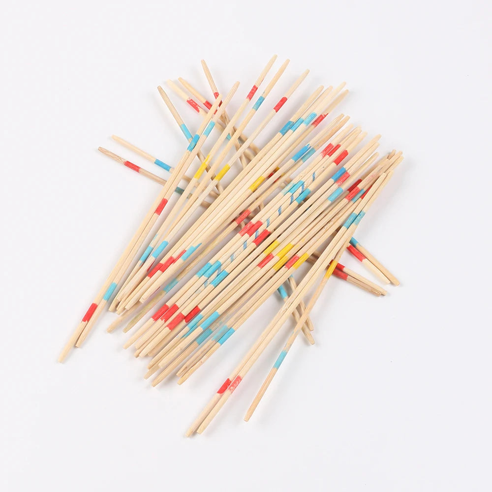 Pick Up Sticks Wooden Game – Classic Mikado Family Fun