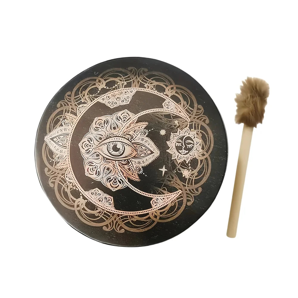 Vegan Shamanic Hand Drum – 10 Inch with Mallet