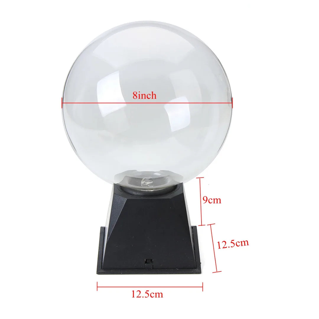 4/5/6/8" Magic Plasma Ball Lightning Crystal Globe Touch Nebula Light Sphere