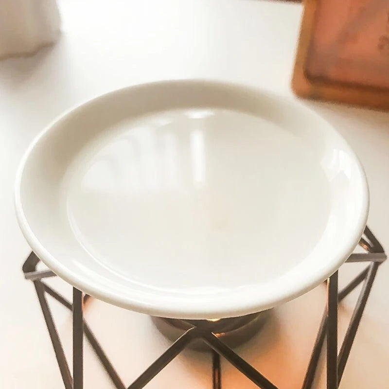 Geometric Oil Burner – Aromatic Wax Melt Burner for Essential Oils