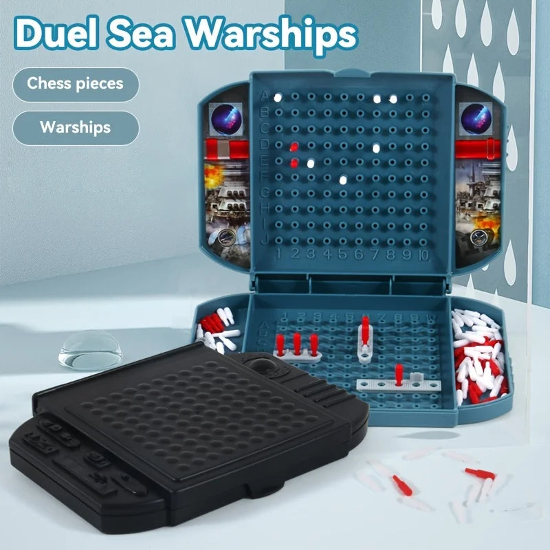 Two Player Black Battleship Naval Battle Board Game