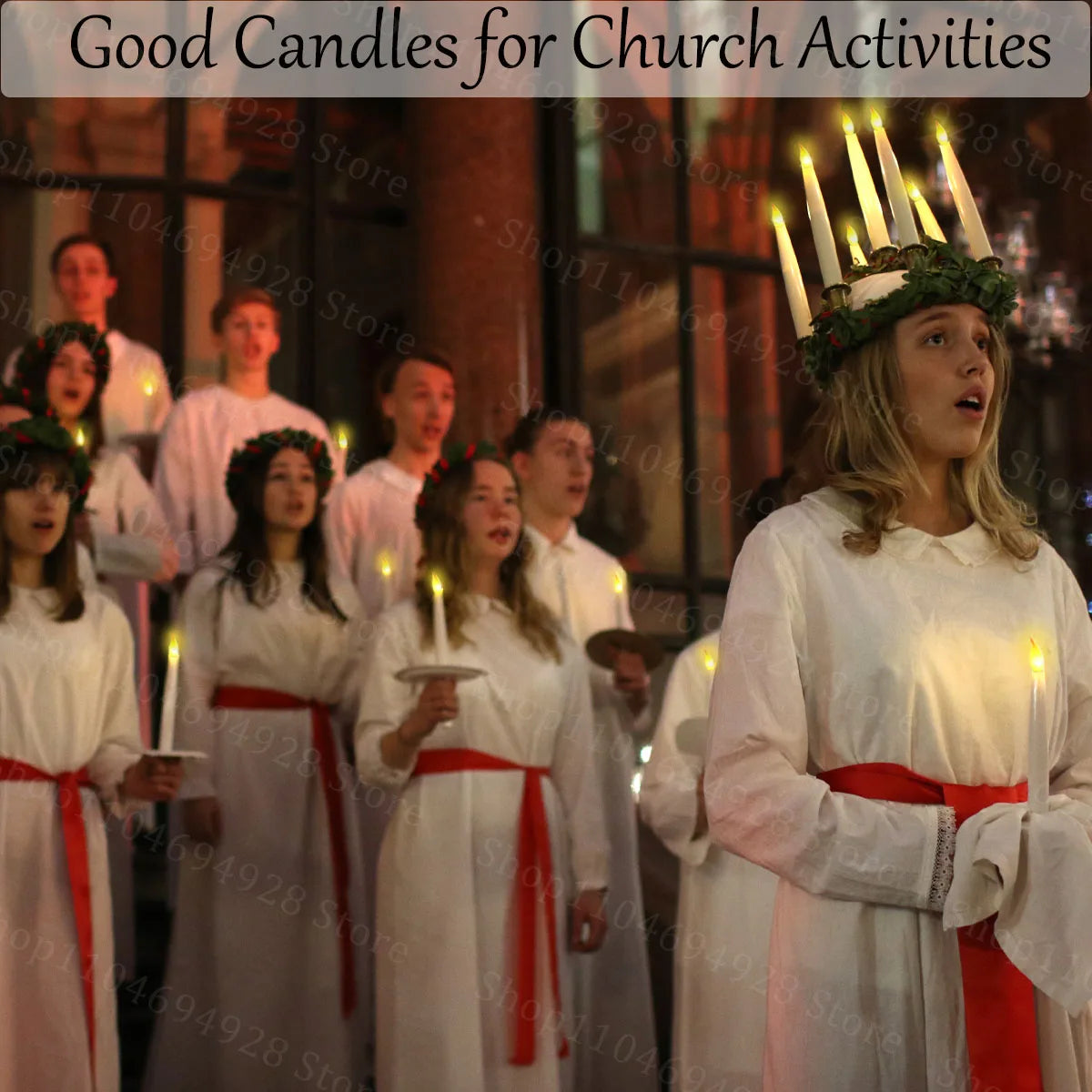 Flameless 3D Cone Candles – Warm Yellow Glow | Battery Operated, Realistic Flame