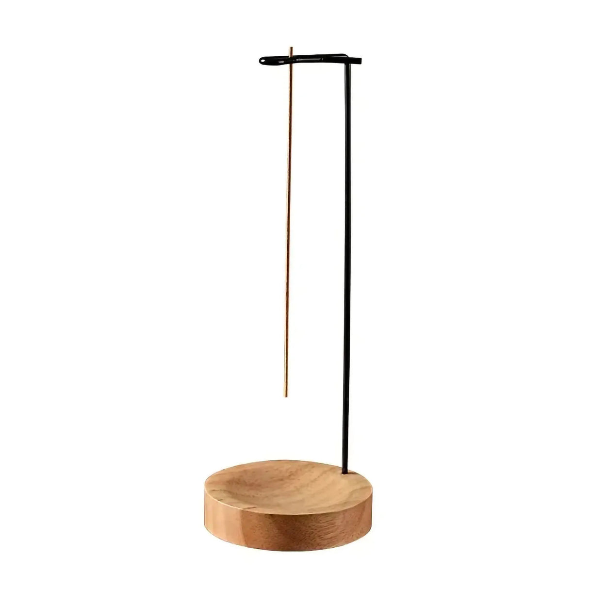Upside Down Incense Burner – Wooden Round Incense Stick Holder