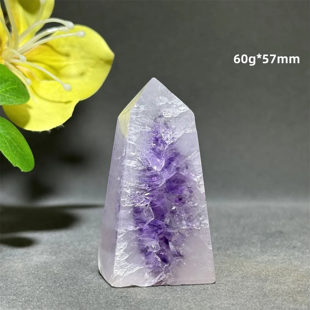 Natural Agate Crystal Cave Quartz Tower