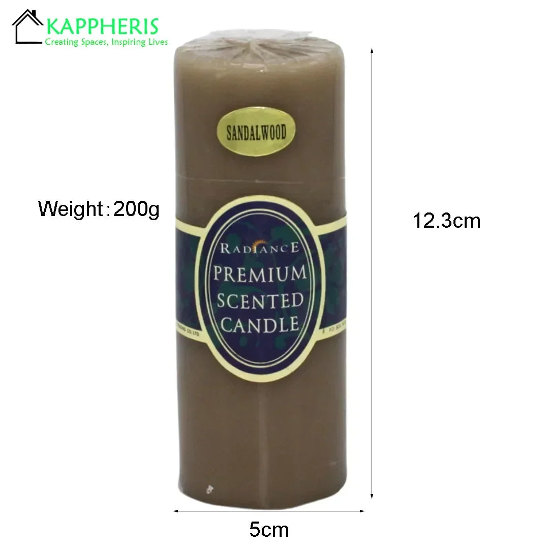 Flameless Pillar Candles – Black, Red & Yellow Scented Soy Wax Candles for Prayer, Church, or Home Aromatherapy