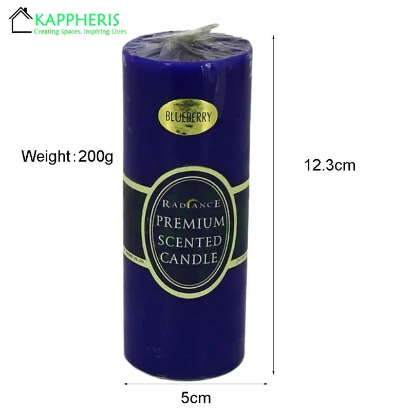 Flameless Pillar Candles – Black, Red & Yellow Scented Soy Wax Candles for Prayer, Church, or Home Aromatherapy