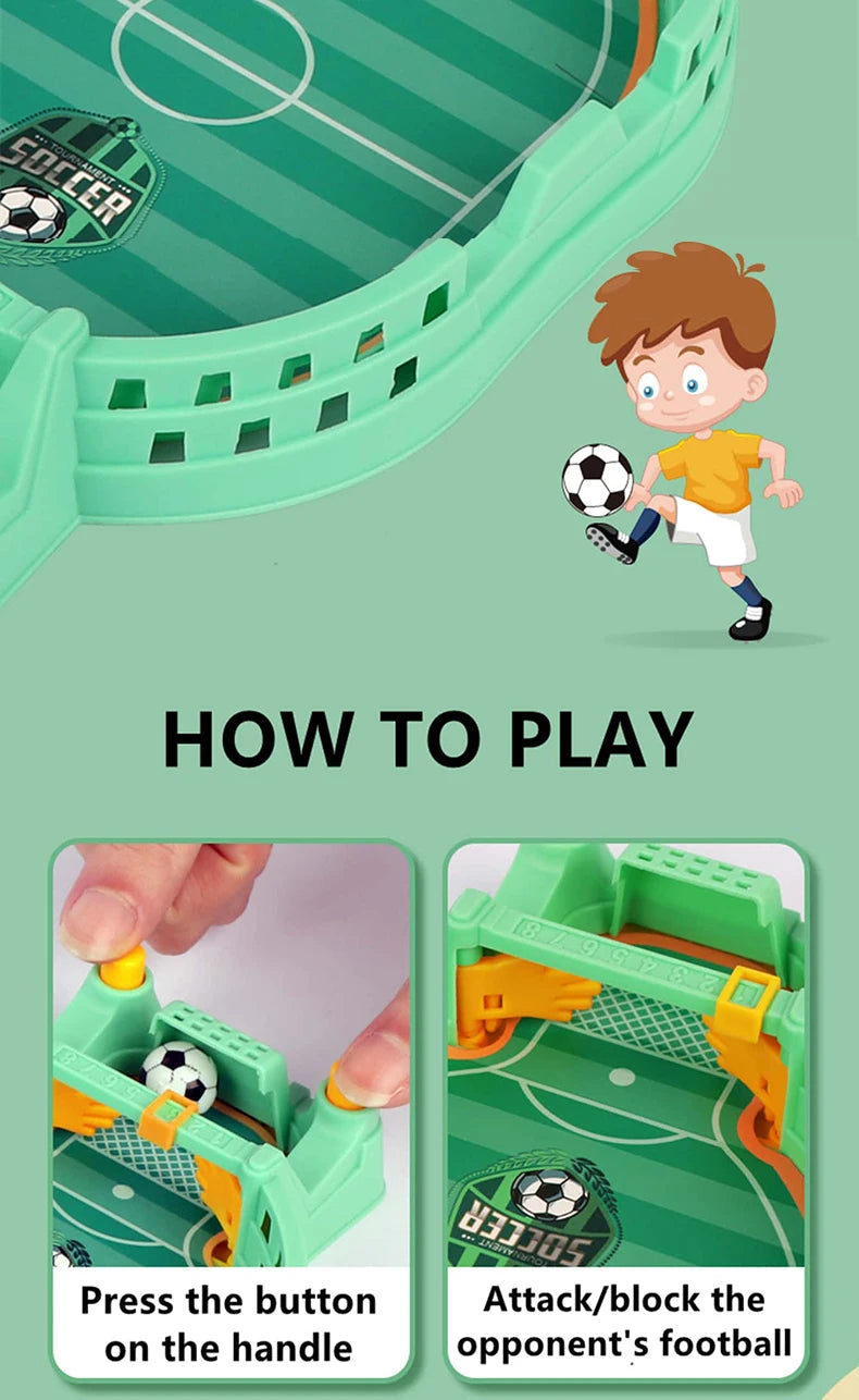 Football Table Mini Tabletop Interactive Game, Soccer Tabletops Competition Sports Games Desktop Catapult Toys for Family Game