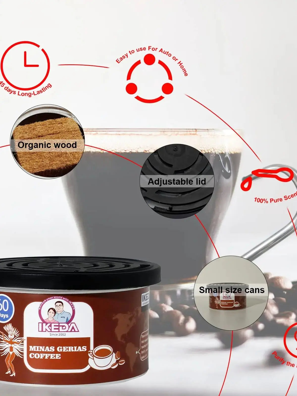 Organic Can Air Freshener – 12 Scents Available