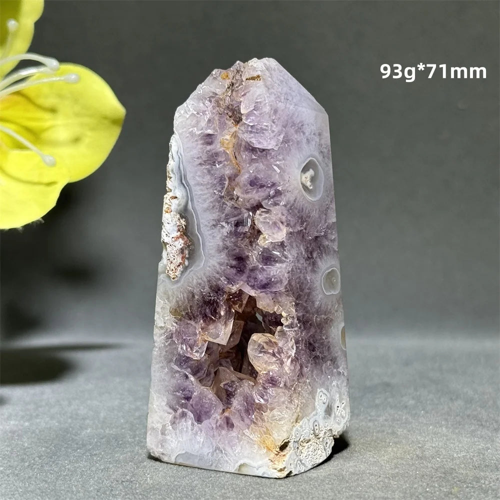 Natural Agate Crystal Cave Quartz Tower
