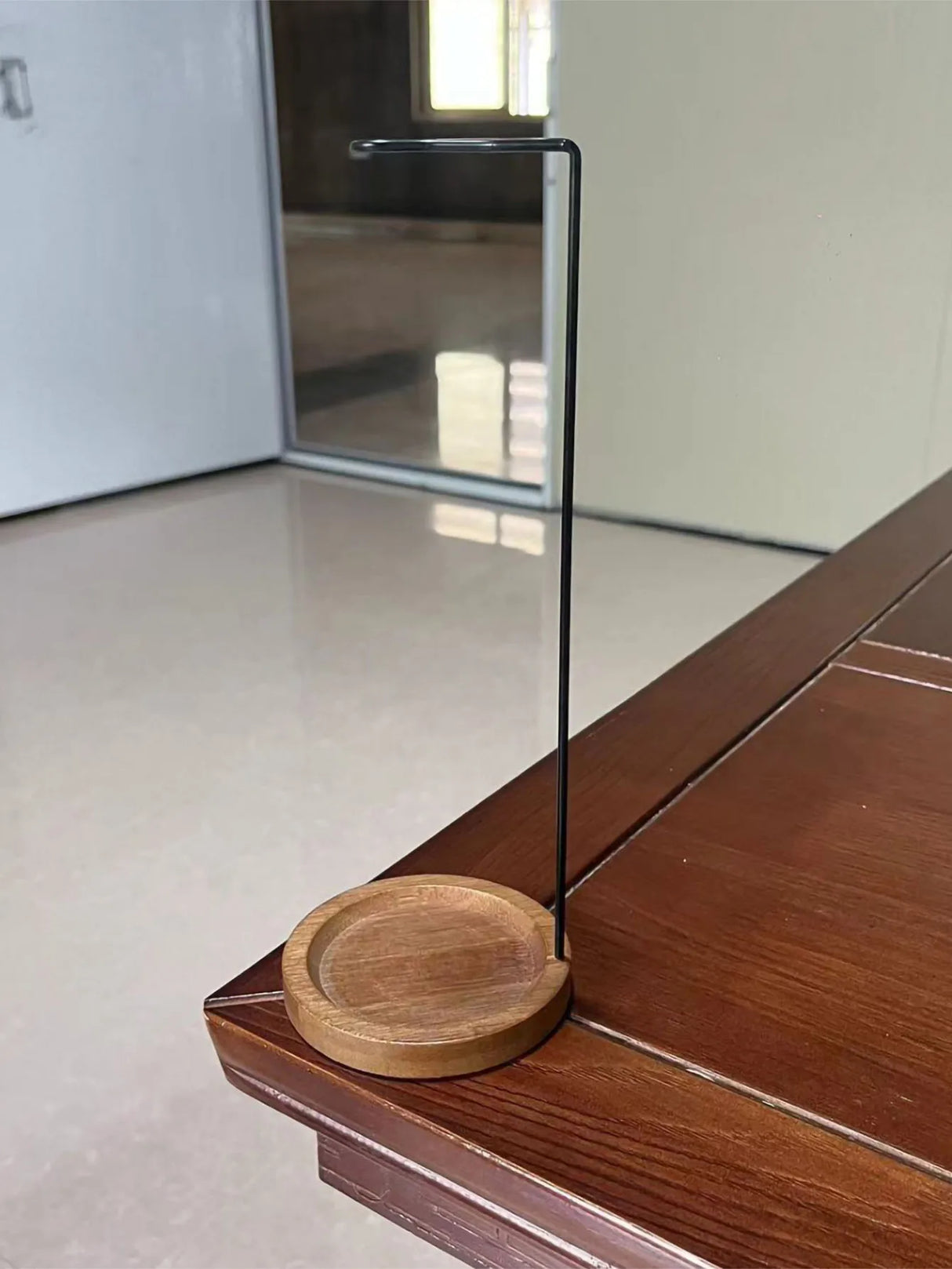 Upside Down Incense Burner – Wooden Round Incense Stick Holder