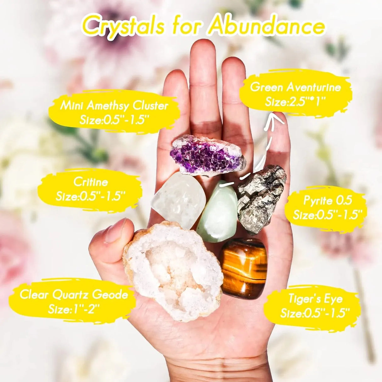 Spiritual Crystals Gift Set – Financial Abundance Collection