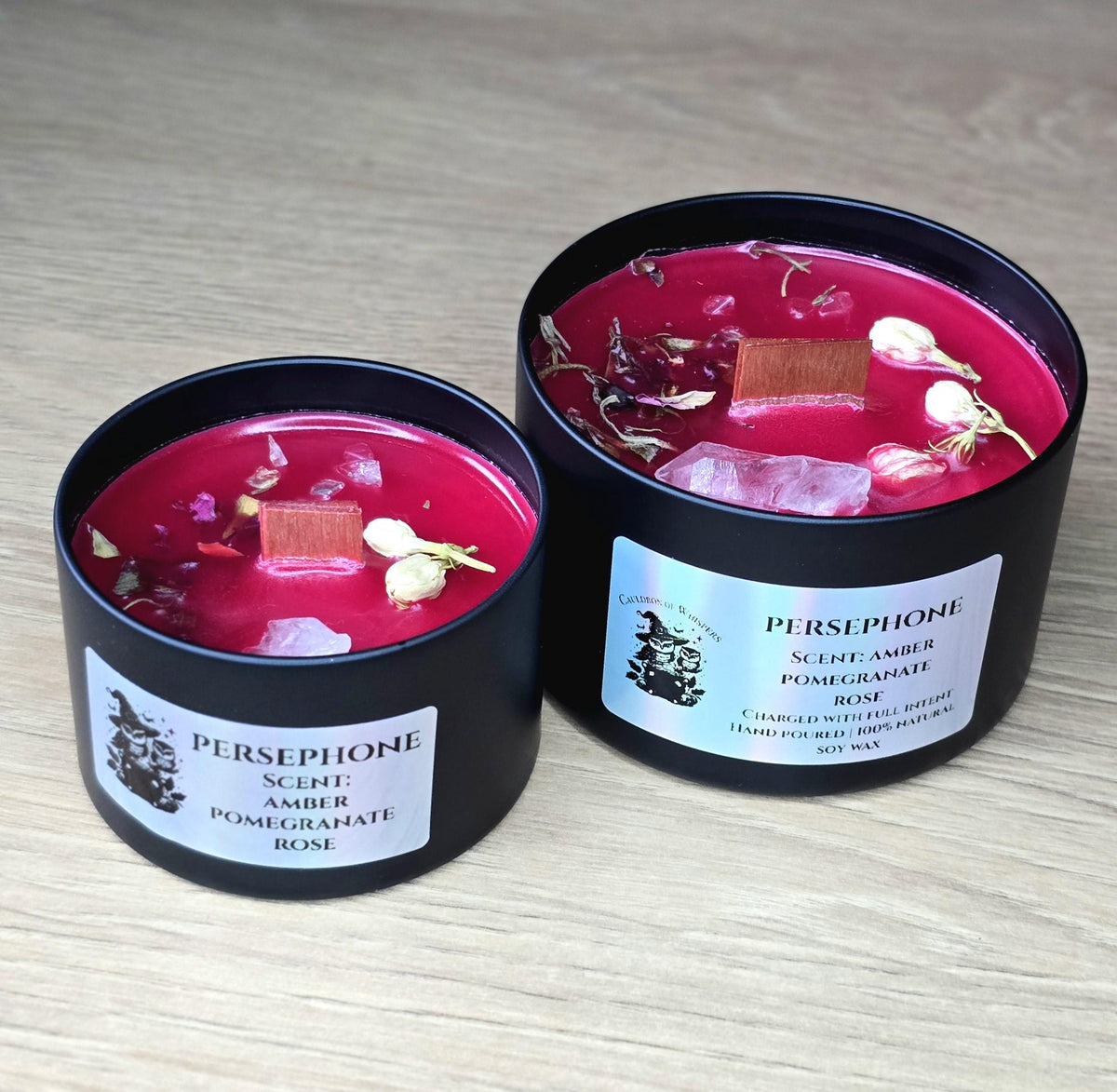 Deity Candles Infused with Crystals and Herbs, Witchcraft, Spirituality, Manifestation, Homemade Handcrafted, Hecate, Lucifer, Medusa, Loki