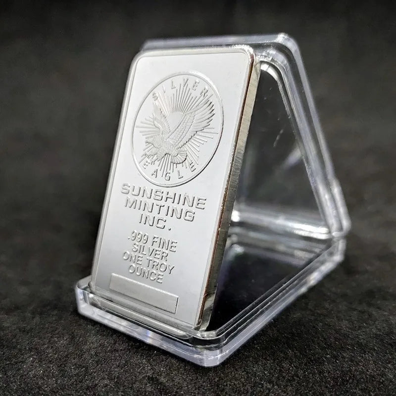 1 Oz American Sunshine Minting Silver Bar Silver Bullion Bar Commemorative Silver Coins Collection