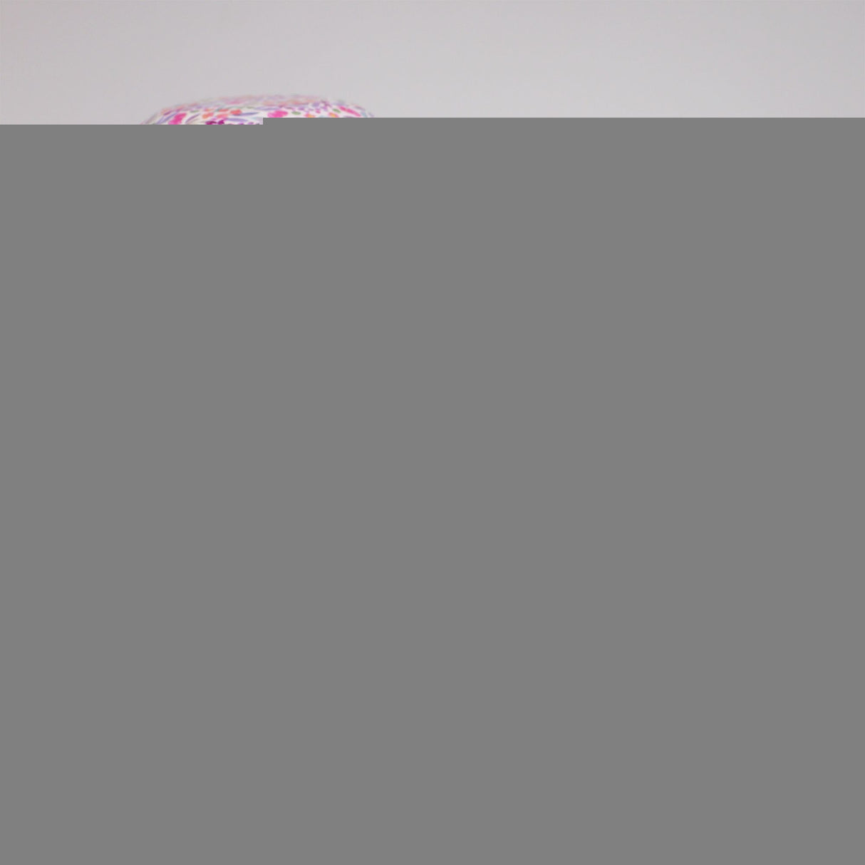 Large Wooden Mushroom - Pretty Floral