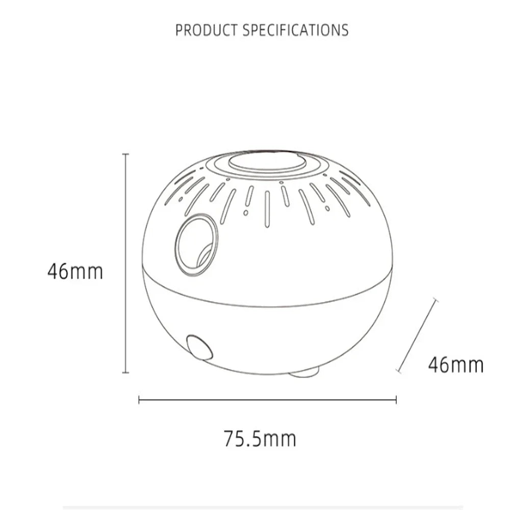 מפיץ ריח מיני ללא מים — מכשיר ריח USB-C עם שמן – תמונה 7