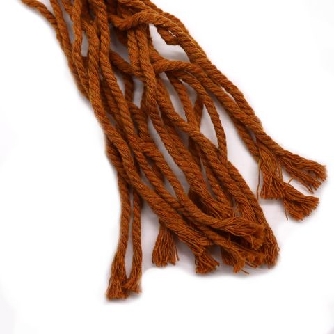 Macrame Pot Holder Classic - Chocolate Med Pot