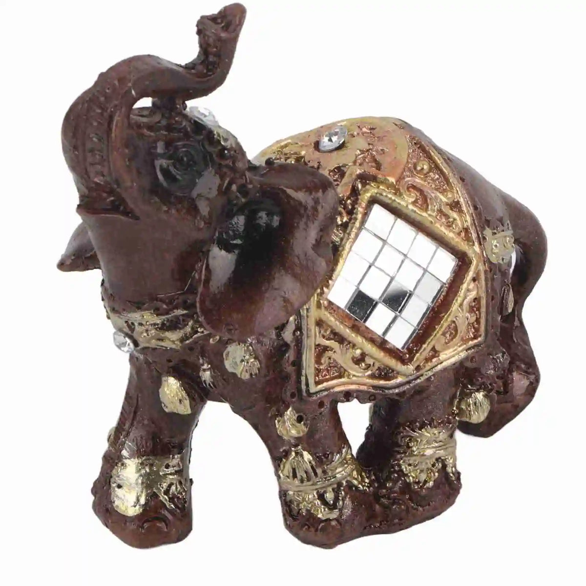 Feng Shui Wood-Grain Elephant Statue – Lucky Wealth Figurine – view 9