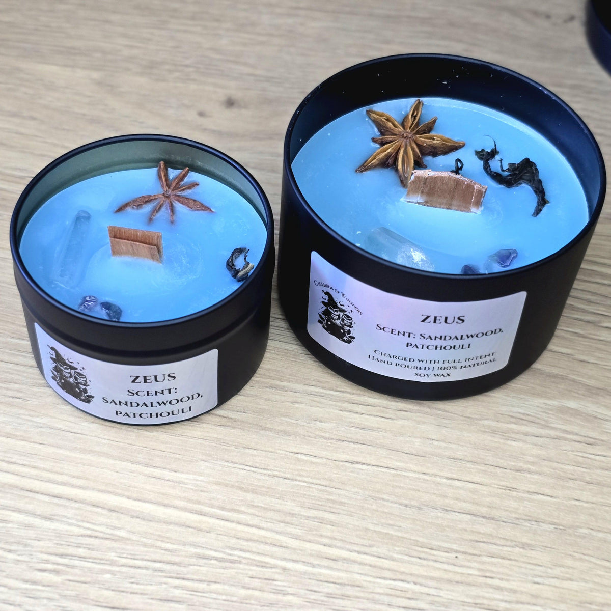 Deity Candles Infused with Crystals and Herbs, Witchcraft, Spirituality, Manifestation, Homemade Handcrafted, Hecate, Lucifer, Medusa, Loki