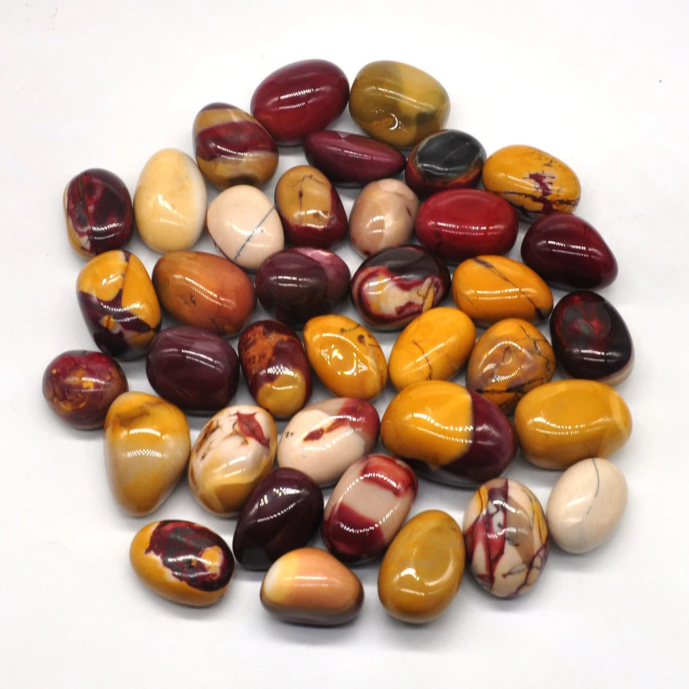 1/2Lb Mookaite Natural Tumbled Stones Bulk Healing Crystals Reiki Gemstones Supplies Wicca Energy Specimen Aquarium Decoration